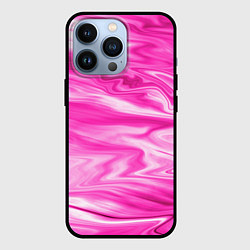 Чехол для iPhone 13 Pro Розовая мраморная текстура, цвет: 3D-черный