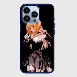Чехол для iPhone 13 Pro Миса Амане - Тетрадь смерти, цвет: 3D-тёмно-синий