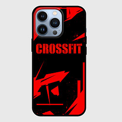 Чехол для iPhone 13 Pro Кроссфит - красная абстракция, цвет: 3D-черный