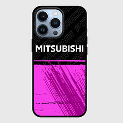 Чехол для iPhone 13 Pro Mitsubishi pro racing: символ сверху, цвет: 3D-черный