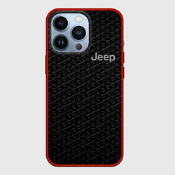 Чехол iPhone 13 Pro Jeep карбон