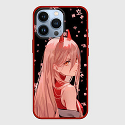 Чехол iPhone 13 Pro Power Chainsaw Man иероглифы