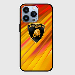 Чехол для iPhone 13 Pro Lamborghini - яркая абстракция, цвет: 3D-черный