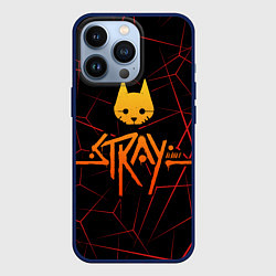 Чехол для iPhone 13 Pro Stray cat игра блуждающий кот, цвет: 3D-тёмно-синий