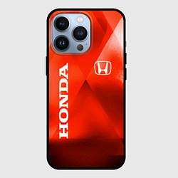 Чехол для iPhone 13 Pro Honda - красная абстракция, цвет: 3D-черный
