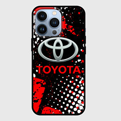 Чехол для iPhone 13 Pro Тойота - следы-шины, цвет: 3D-черный