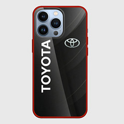 Чехол iPhone 13 Pro Toyota - серая абстракция