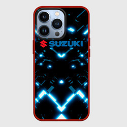 Чехол для iPhone 13 Pro Сузуки - абстракция, цвет: 3D-красный