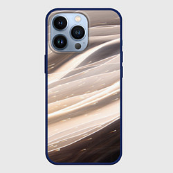 Чехол для iPhone 13 Pro Абстрактные волны и огни бесконечности, цвет: 3D-тёмно-синий