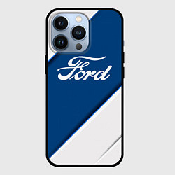 Чехол для iPhone 13 Pro Ford - СИНЯЯ ПОЛОСА, цвет: 3D-черный