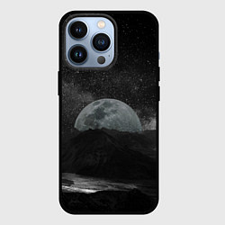 Чехол для iPhone 13 Pro Огромная Луна, цвет: 3D-черный