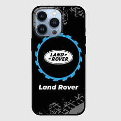 Чехол для iPhone 13 Pro Land Rover в стиле Top Gear со следами шин на фоне, цвет: 3D-черный