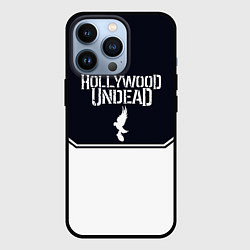 Чехол для iPhone 13 Pro Hollywood Undead краска, цвет: 3D-черный