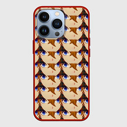 Чехол iPhone 13 Pro Тарталья лицо МЕМ Genshin Impact
