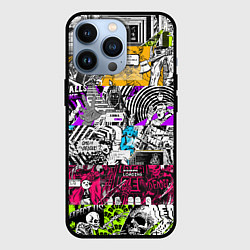 Чехол для iPhone 13 Pro Граффити Watch Dogs 2, цвет: 3D-черный
