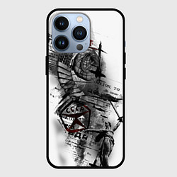 Чехол для iPhone 13 Pro СССР - газета, цвет: 3D-черный