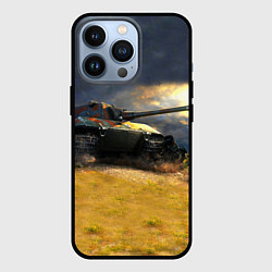 Чехол для iPhone 13 Pro Танк Е100, цвет: 3D-черный