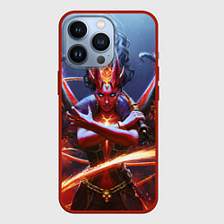 Чехол для iPhone 13 Pro Квин оф пэйн, цвет: 3D-красный