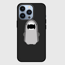 Чехол для iPhone 13 Pro Акула Черный фон, цвет: 3D-черный