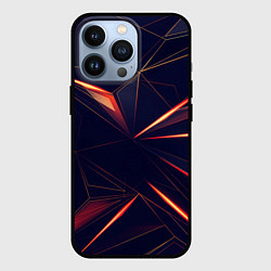 Чехол для iPhone 13 Pro Раскаленные грани, цвет: 3D-черный