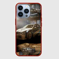 Чехол для iPhone 13 Pro Nfs most wanted bmw, цвет: 3D-красный