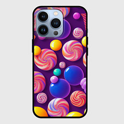 Чехол для iPhone 13 Pro Сладости для радости, цвет: 3D-черный
