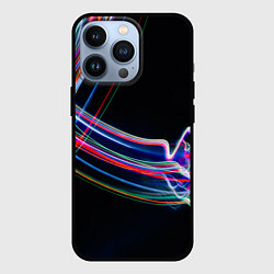 Чехол для iPhone 13 Pro Неоновые линии во тьме, цвет: 3D-черный
