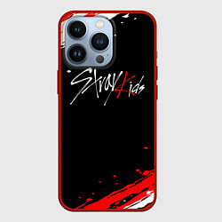 Чехол для iPhone 13 Pro Stray kids - краска, цвет: 3D-красный