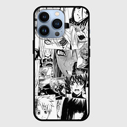 Чехол для iPhone 13 Pro D Gray man pattern, цвет: 3D-черный