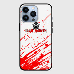 Чехол для iPhone 13 Pro Iron Maiden rock Senjutsu, цвет: 3D-черный