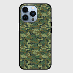 Чехол для iPhone 13 Pro Милитари звезда мини, цвет: 3D-черный