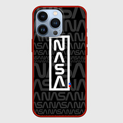 Чехол для iPhone 13 Pro Nasa паттерн, цвет: 3D-красный