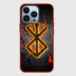 Чехол для iPhone 13 Pro Berserk fire, цвет: 3D-красный