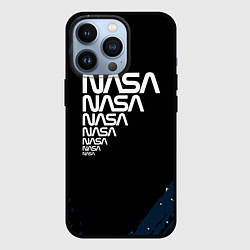 Чехол для iPhone 13 Pro Nasa надпись, цвет: 3D-черный