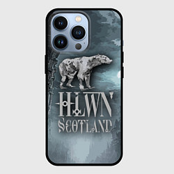 Чехол для iPhone 13 Pro Bear- zombie - halloween Scotland, цвет: 3D-черный