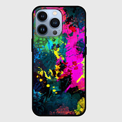 Чехол iPhone 13 Pro Разноцветные кляксы красов