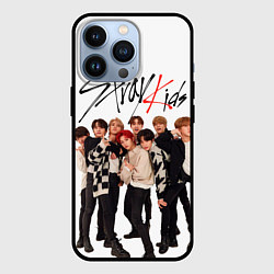 Чехол для iPhone 13 Pro Stray Kids white background, цвет: 3D-черный