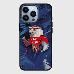 Чехол для iPhone 13 Pro Im fine - Halloween - Bear - Hype, цвет: 3D-черный