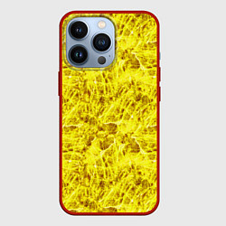 Чехол iPhone 13 Pro Жёлтый лёд - текстура