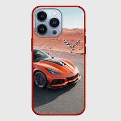 Чехол iPhone 13 Pro Chevrolet Corvette - Motorsport - Desert