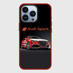 Чехол для iPhone 13 Pro Audi sport - racing team, цвет: 3D-красный