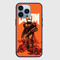 Чехол для iPhone 13 Pro DOOM - Doomguy, цвет: 3D-тёмно-синий
