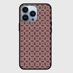 Чехол iPhone 13 Pro Большие и маленькие фиолетовые квадраты