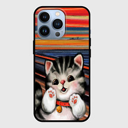 Чехол для iPhone 13 Pro Крик котёнка мяу, цвет: 3D-черный