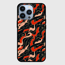 Чехол для iPhone 13 Pro Japanese pattern, цвет: 3D-черный