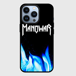 Чехол для iPhone 13 Pro Manowar blue fire, цвет: 3D-черный