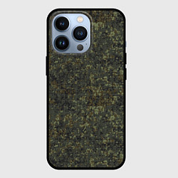 Чехол для iPhone 13 Pro 4 цветная цифра ВКБО, цвет: 3D-черный