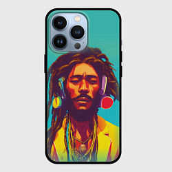 Чехол для iPhone 13 Pro В стиле Боба Марли и регги, цвет: 3D-черный