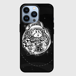 Чехол для iPhone 13 Pro Хомяк в космосе, цвет: 3D-черный