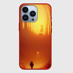 Чехол iPhone 13 Pro Темная ведьма колдует в жутком лесу